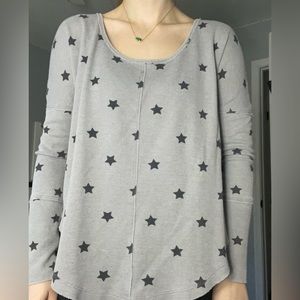 Lucky Brand Long Sleeve Star | Gray | Size S | Gently used but in good condition